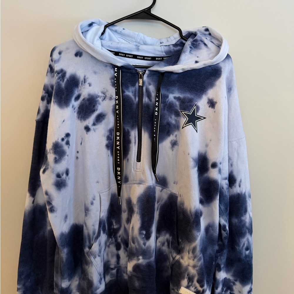 Dallas Cowboys DKNY half-zip hoodie